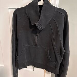 lululemon athletica Black Half-Zip Pullover Hoodie